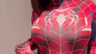 Grazi Mourao Privacy Video Spiderman Masturbate In Bathroom!